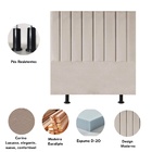 Cabeceira Estofada Cama Box Solteiro 100 Cm Maria Corino Bege
