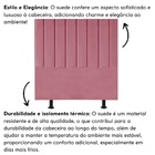 Cabeceira Estofada Cama Box Solteiro 100 Cm Maria Suede Rosa
