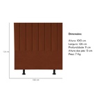 Cabeceira Estofada Cama Box Solteiro 100 Cm Maria Veludo Terr