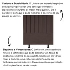 Cabeceira Estofada Cama Box Solteiro 100 Cm Mavie Linho Marrom