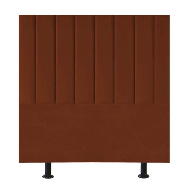 Cabeceira Estofada Cama Box Solteiro 100 Cm Mavie Veludo Terr