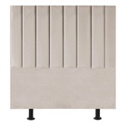 Cabeceira Estofada Cama Box Solteiro 100 Cm Taís Corino Bege
