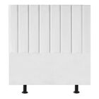Cabeceira Estofada Cama Box Solteiro 90 Cm Alice Suede Branco