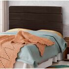 Cabeceira Estofada Cama Box Solteiro 90 Cm Bela Suede Marrom