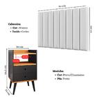 Cabeceira Estofada Cama Box Solteiro 90 Cm Branco E Mesinha C