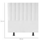 Cabeceira Estofada Cama Box Solteiro 90 Cm Catarina Suede E F