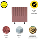 Cabeceira Estofada Cama Box Solteiro 90 Cm Catarina Suede E F