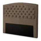 Cabeceira Estofada Cama Box Solteiro 90 Cm Jade Suede Marrom