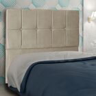 Cabeceira Estofada Cama Box Solteiro 90 Cm Lisboa Suede Bege
