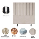 Cabeceira Estofada Cama Box Solteiro 90 Cm Maisa Linho Bege