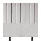 Cabeceira Estofada Cama Box Solteiro 90 Cm Maisa Suede Cinza