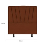 Cabeceira Estofada Cama Box Solteiro 90 Cm Malu Veludo Terrac