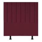 Cabeceira Estofada Cama Box Solteiro 90 Cm Maria Suede Bordô