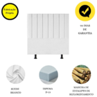 Cabeceira Estofada Cama Box Solteiro 90 Cm Maria Suede Branco