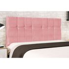 Cabeceira Estofada Cama Box Solteiro 90 Cm Maya Suede Rosa