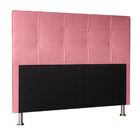 Cabeceira Estofada Cama Box Solteiro 90 Cm Miami Suede Rosa