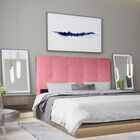 Cabeceira Estofada Cama Box Solteiro 90 Cm Miami Suede Rosa