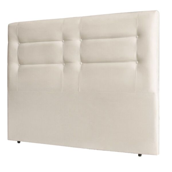 Cabeceira Estofada Cama Box Solteiro 90 Cm Zoe Suede Bege