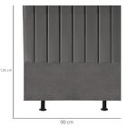 Cabeceira Estofada Cama Box Solteiro 90cm Sophia Carla Linho