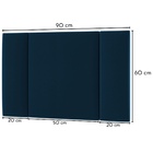 Cabeceira Estofada Cama Box Solteiro Com Led Moderna 90 Cm Ve