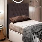 Cabeceira Estofada Cama Box Solteiro Diamond 90cm Com Frame S