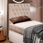 Cabeceira Estofada Cama Box Solteiro Diamond 90cm Com Frame S