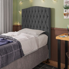 Cabeceira Estofada Cama Box Solteiro Greta 90cm Com Frame Sue