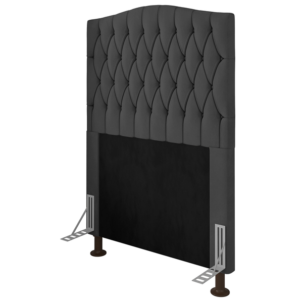 Cabeceira Estofada Cama Box Solteiro Greta 90cm Com Frame Sue