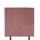 Cabeceira Estofada Cama Casal 140 Cm Grécia A01 Suede Rosê