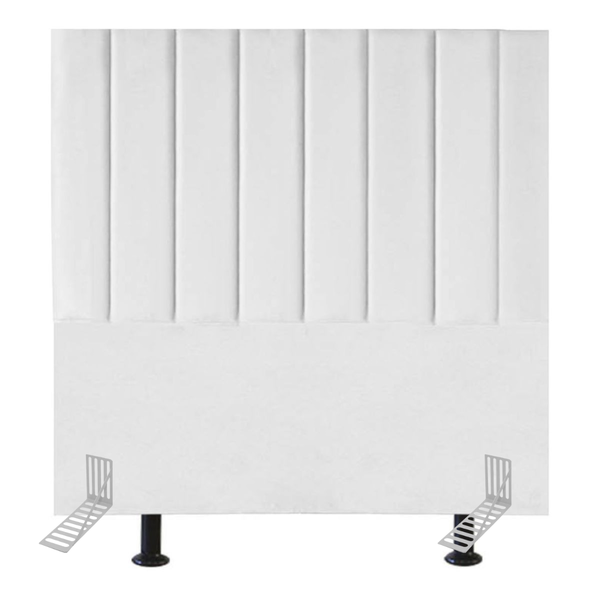 Cabeceira Estofada Cama Casal Box 140 Cm Sara Suede E Frame B