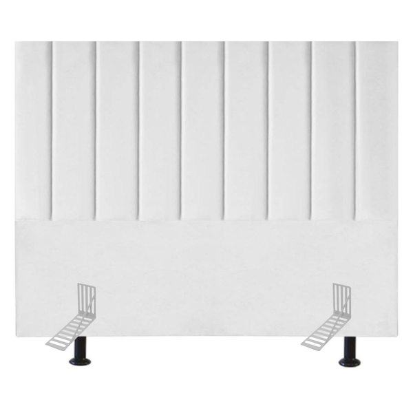 Cabeceira Estofada Cama Casal Box Queen 160 Cm Catarina Suede