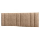 Cabeceira Estofada Cama Casal King Size Led Star 200 Cm Buclé