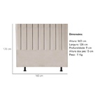 Cabeceira Estofada Cama Casal Queen Size160 Cm Karla Linho Be