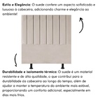Cabeceira Estofada Cama Casal Queen Size 160 Cm Alice Suede B