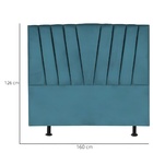 Cabeceira Estofada Cama Casal Queen Size 160 Cm Ariel Suede A