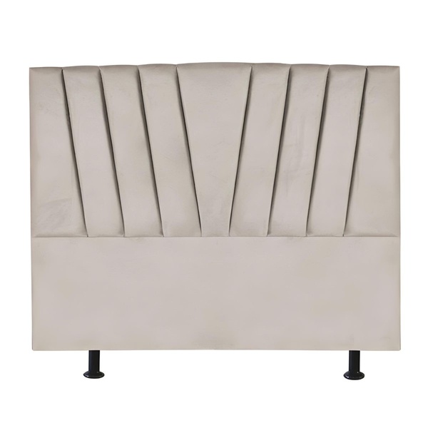 Cabeceira Estofada Cama Casal Queen Size 160 Cm Ariel Veludo