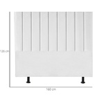 Cabeceira Estofada Cama Casal Queen Size 160 Cm Maisa Suede B