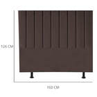 Cabeceira Estofada Cama Casal Queen Size 160 Cm Mavie Suede M