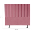 Cabeceira Estofada Cama Casal Queen Size 160 Cm Taís Suede Ro