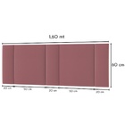 Cabeceira Estofada Cama Casal Queen Size Led Moderna 160 Cm V