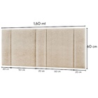 Cabeceira Estofada Cama Casal Queen Size Led Star 160 Cm Linh