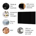 Cabeceira Estofada Cama Casal Queen Size Led Star 160 Cm Velu