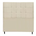 Cabeceira Estofada Cama King 195 Cm Barcelona Suede Bege - Jbe