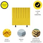 Cabeceira Estofada Cama King 195 Cm Sara Suede E Frame Amarelo