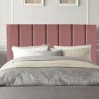 Cabeceira Estofada Cama Queen 160 Cm Luísa Suede E Frame Rosé