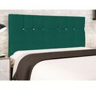 Cabeceira Estofada Cama Queen 160cm Opala Suede Azul Tiffany