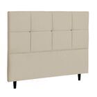 Cabeceira Estofada Cama Queen 164 Cm Paris Suede Bege - Jbe