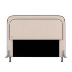 Cabeceira Estofada Cama Queen Lille Com Led Bouclé Off White