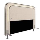 Cabeceira Estofada Cama Queen Lille Com Led Bouclé Off White