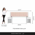 Cabeceira Estofada Cama Queen Mumbai C/led Bco/bouclé Off Whi